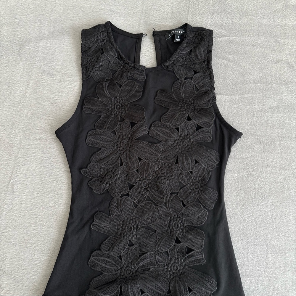 Haute Monde Black Floral‎ Lace Bodysuit